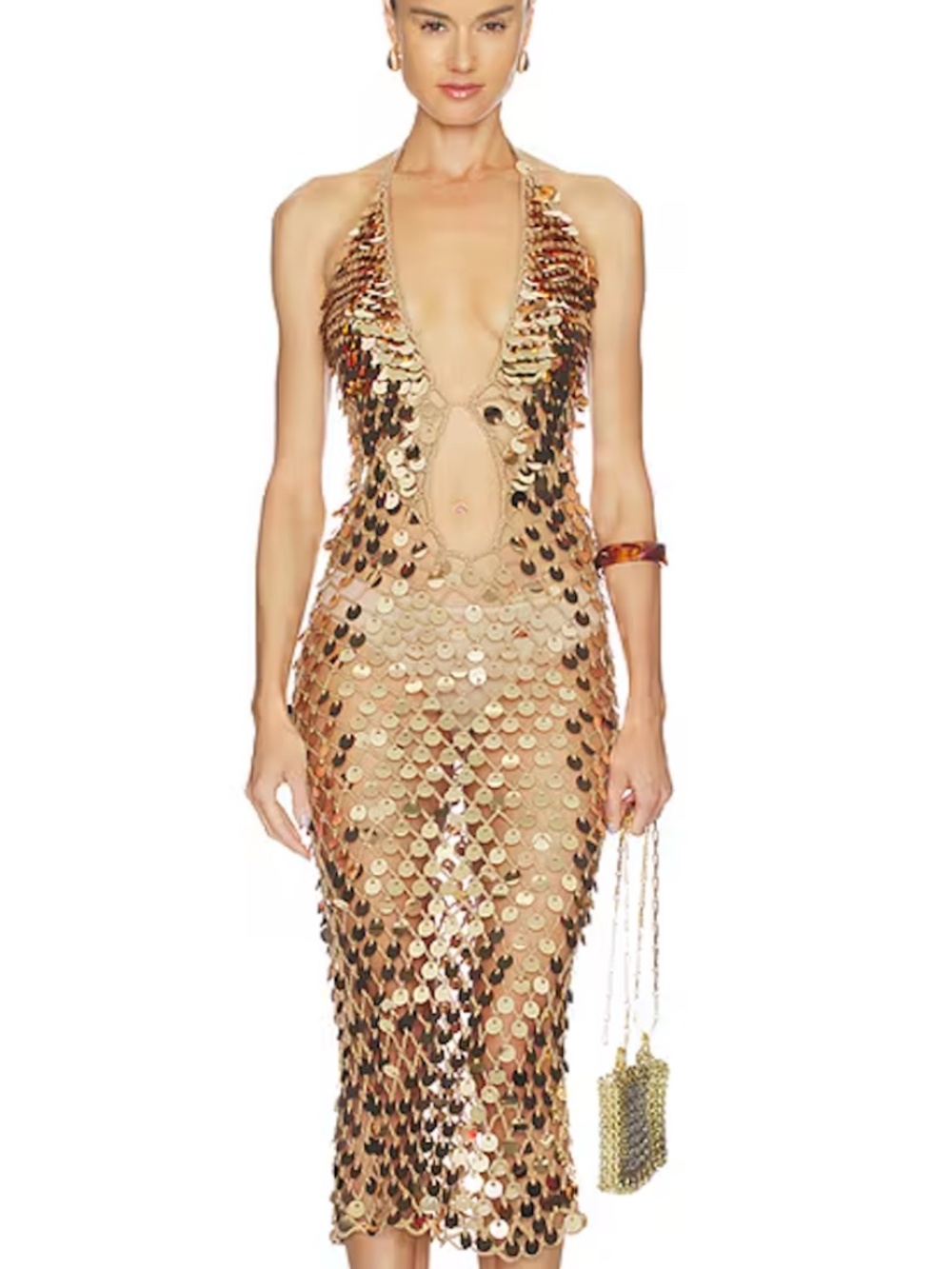 Superdown Declan Crochet Midi Dress - XS NWT